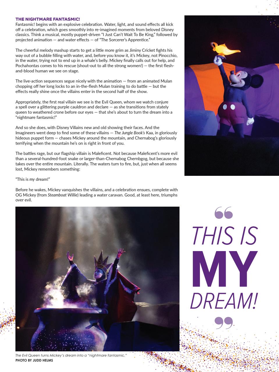 WDW Magazine Preview Pages
