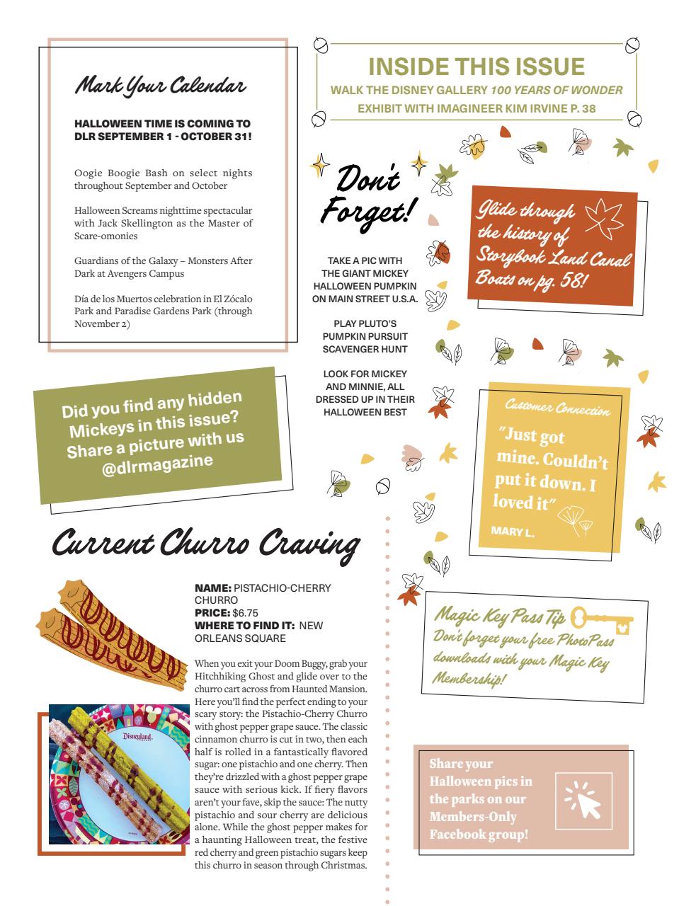 WDW Magazine Preview Pages