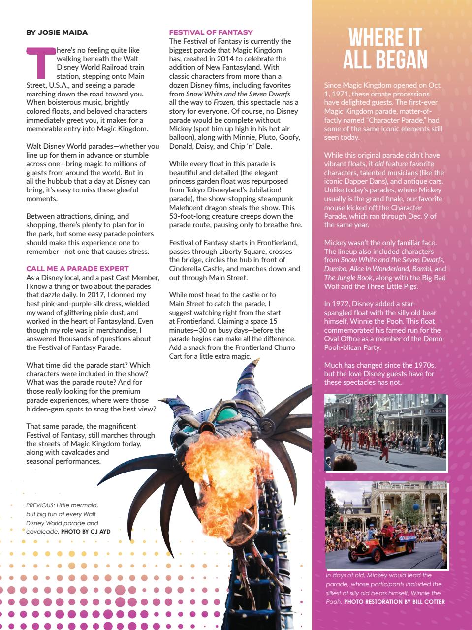 WDW Magazine Preview Pages