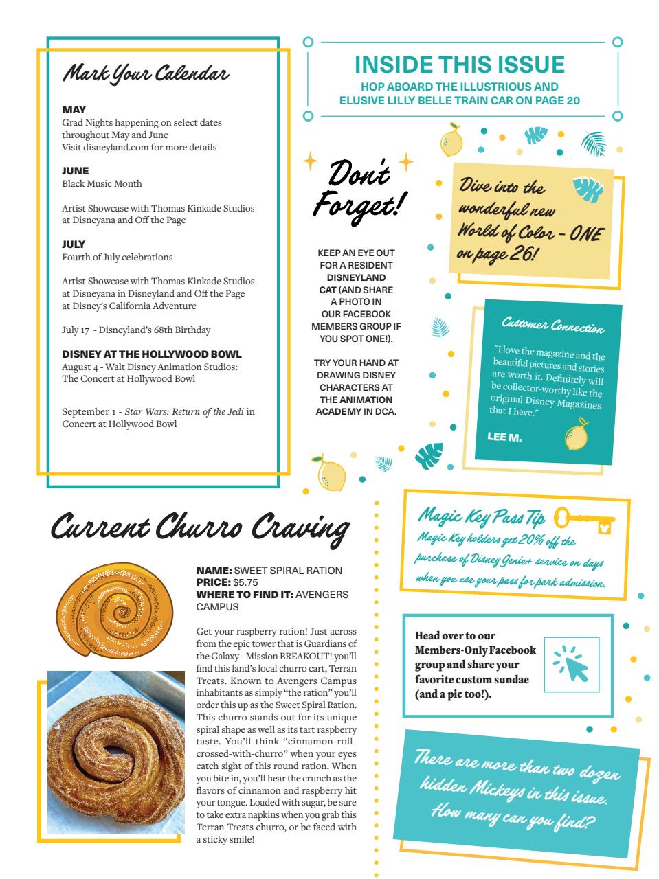 WDW Magazine Preview Pages