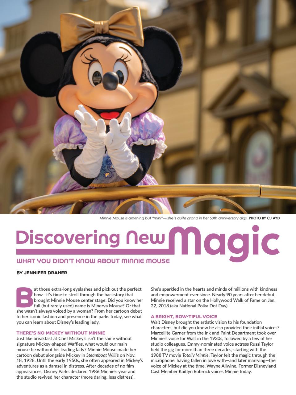 WDW Magazine Preview Pages
