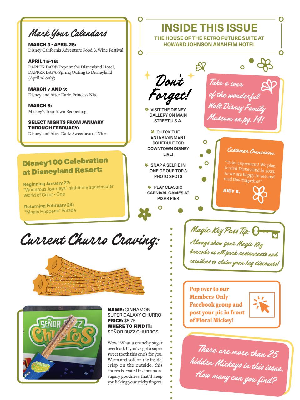 WDW Magazine Preview Pages