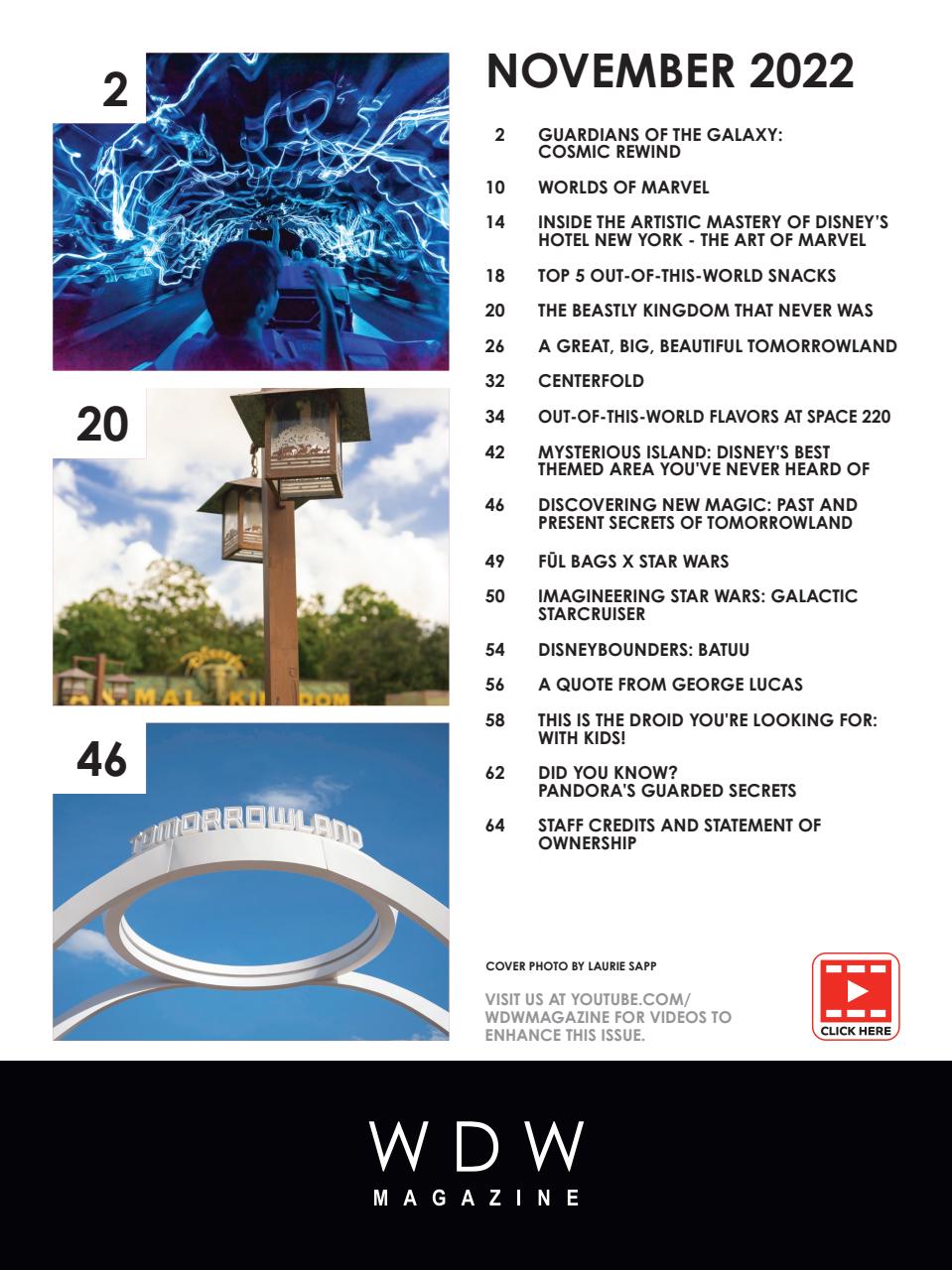 WDW Magazine Preview Pages