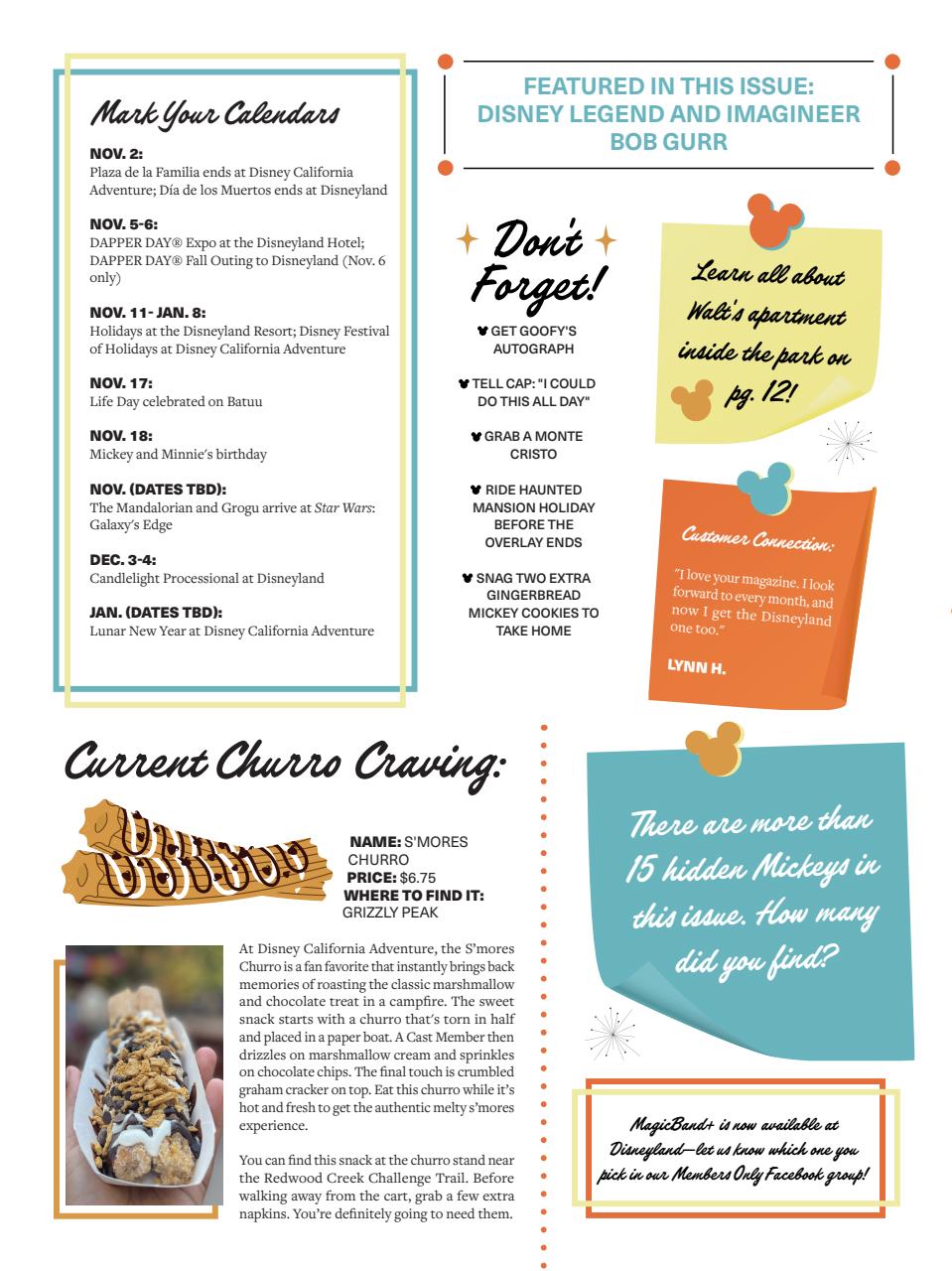 WDW Magazine Preview Pages