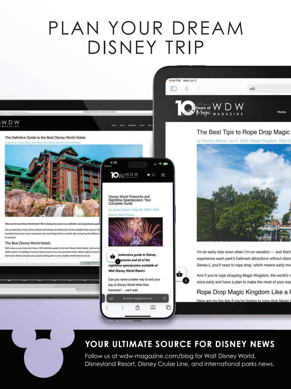 WDW Magazine Preview Pages