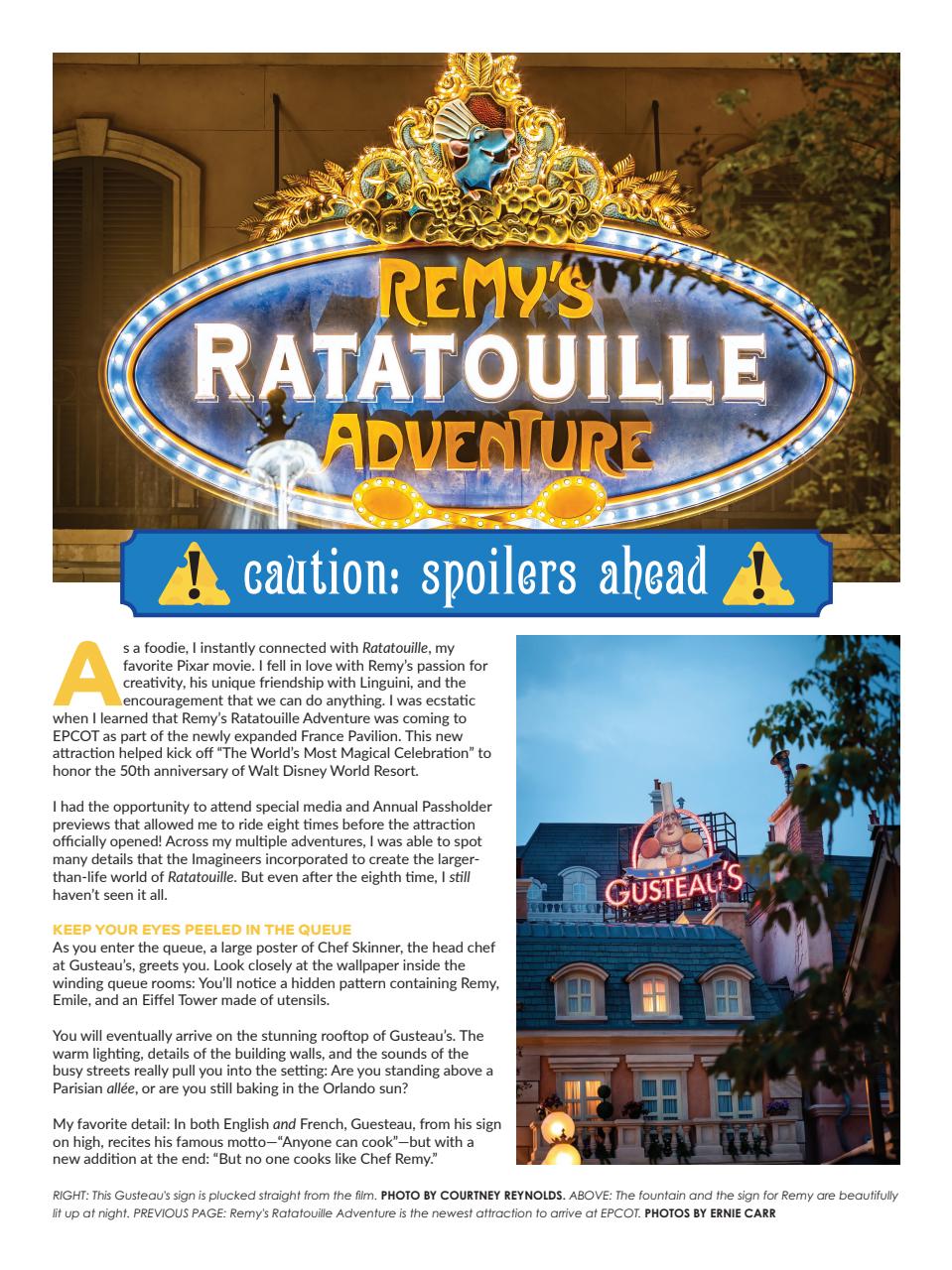 WDW Magazine Preview Pages