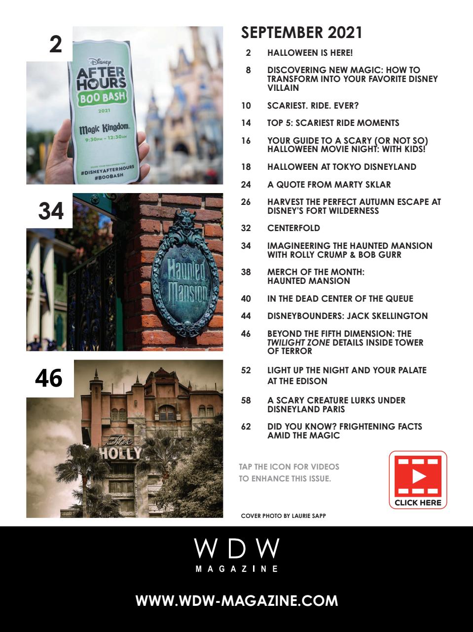 WDW Magazine Preview Pages