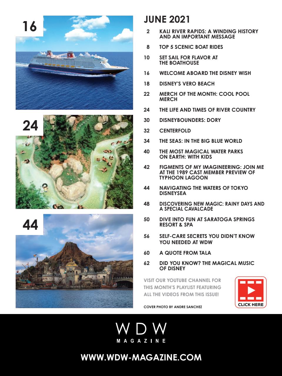 WDW Magazine Preview Pages