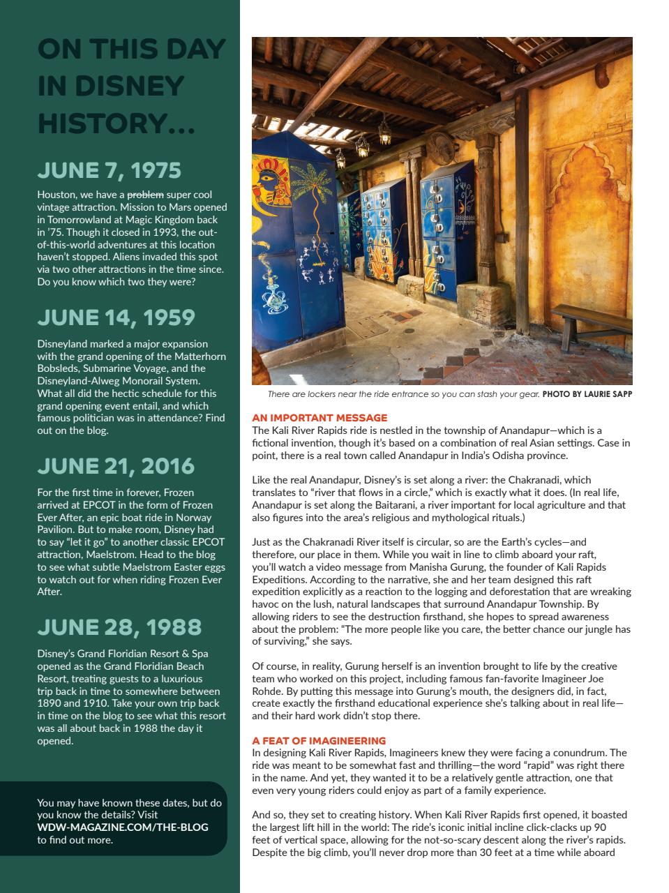 WDW Magazine Preview Pages