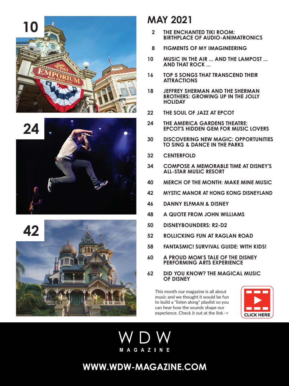 WDW Magazine Preview Pages