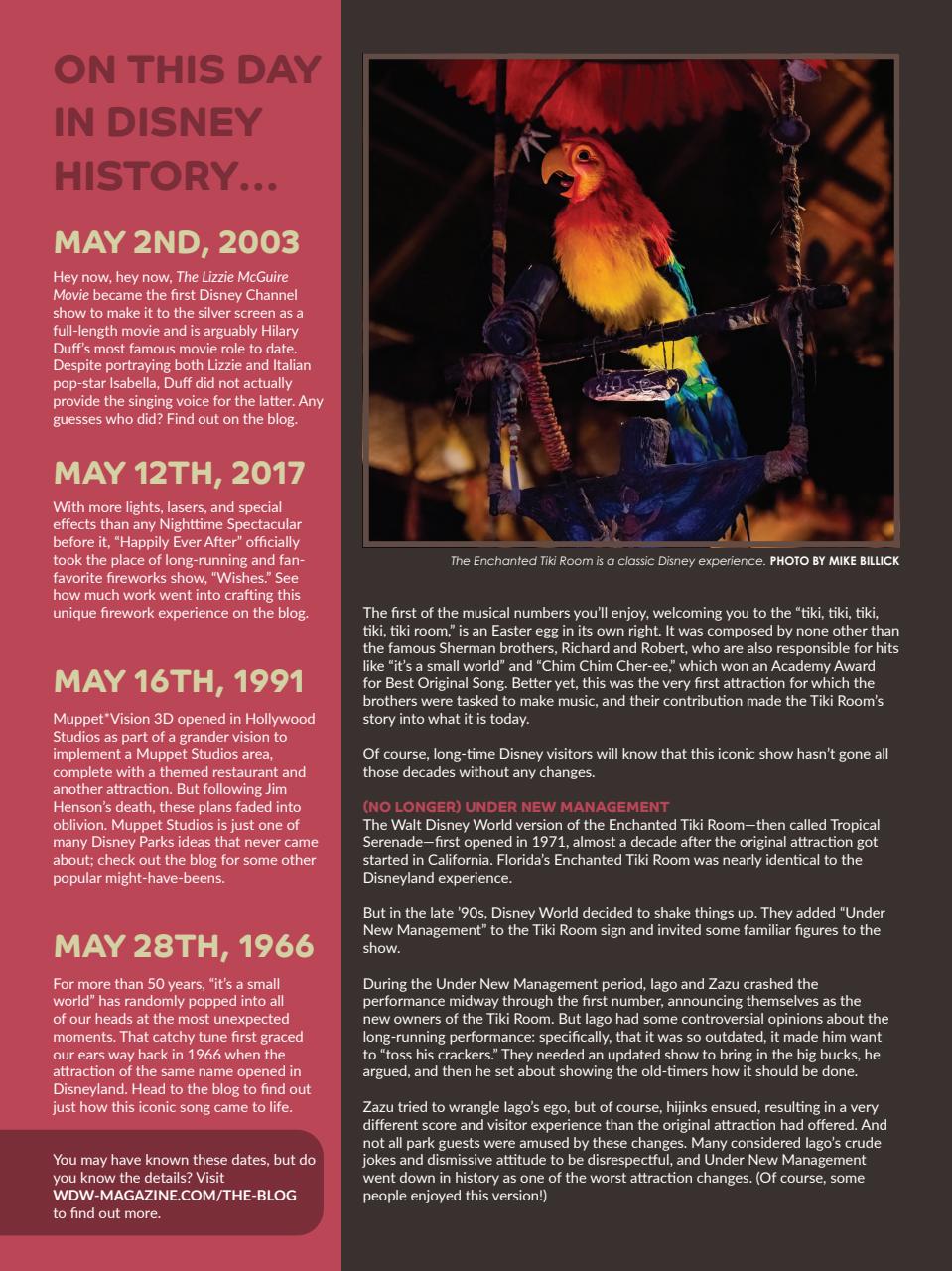 WDW Magazine Preview Pages