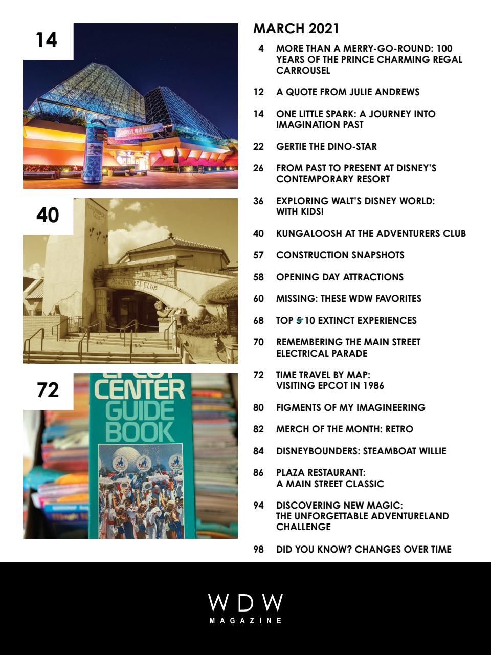 WDW Magazine Preview Pages