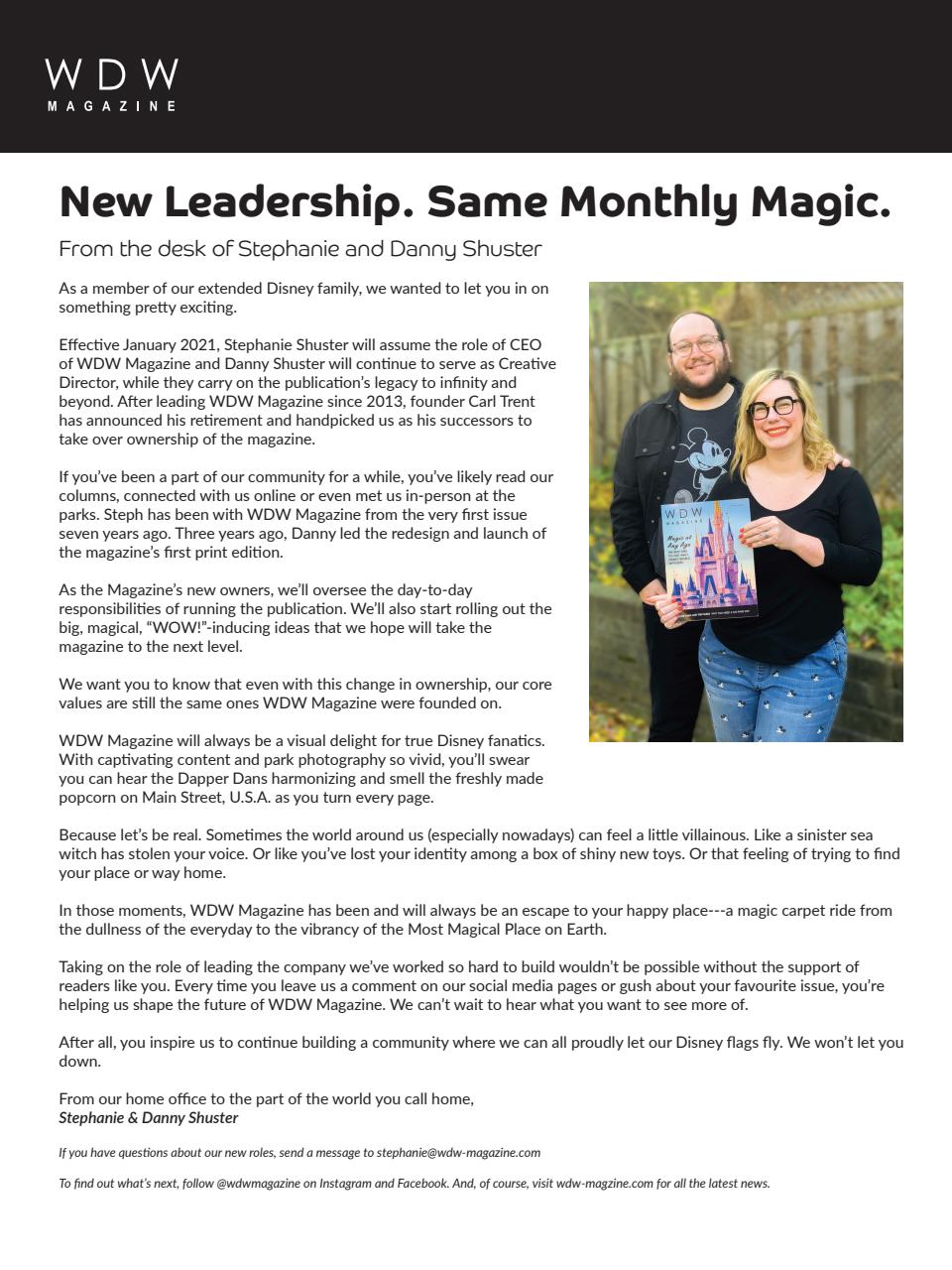 WDW Magazine Preview Pages