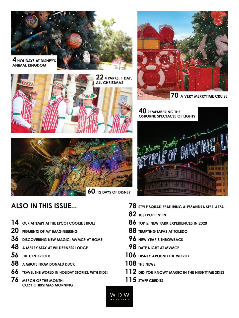 WDW Magazine Preview Pages