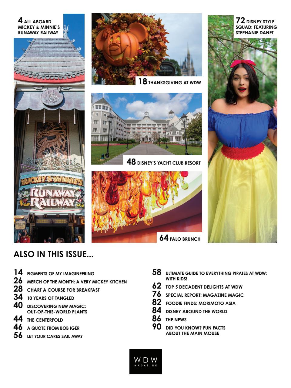 WDW Magazine Preview Pages