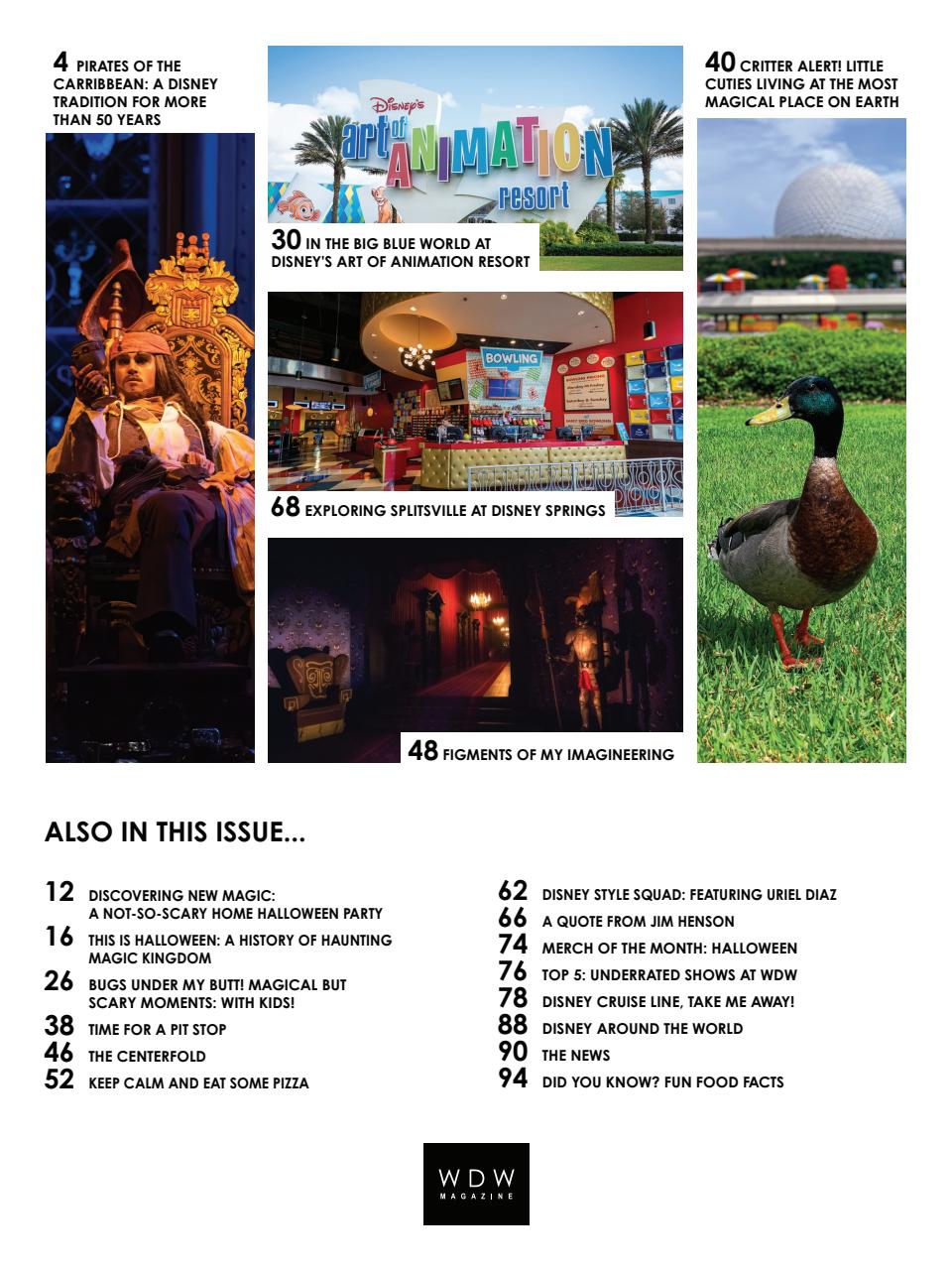 WDW Magazine Preview Pages