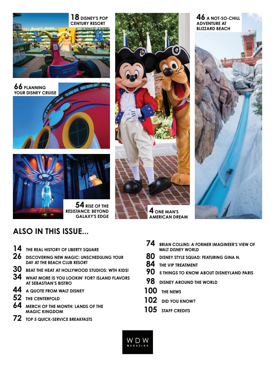 WDW Magazine Preview Pages