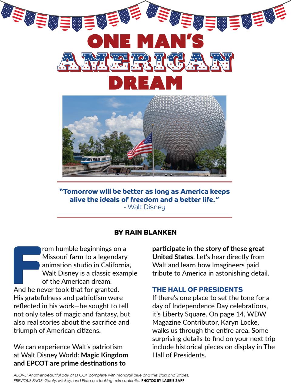 WDW Magazine Preview Pages