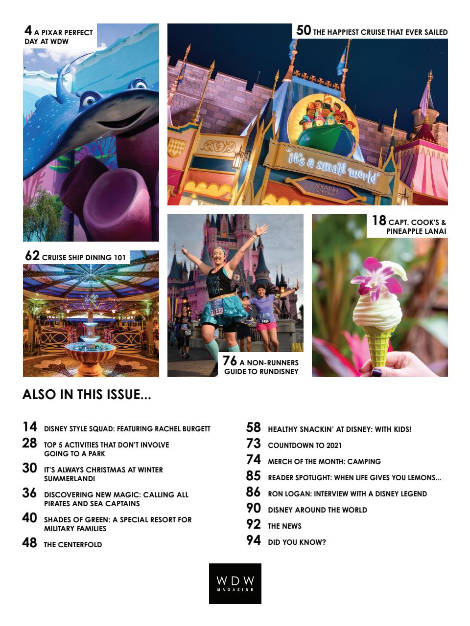 WDW Magazine Preview Pages