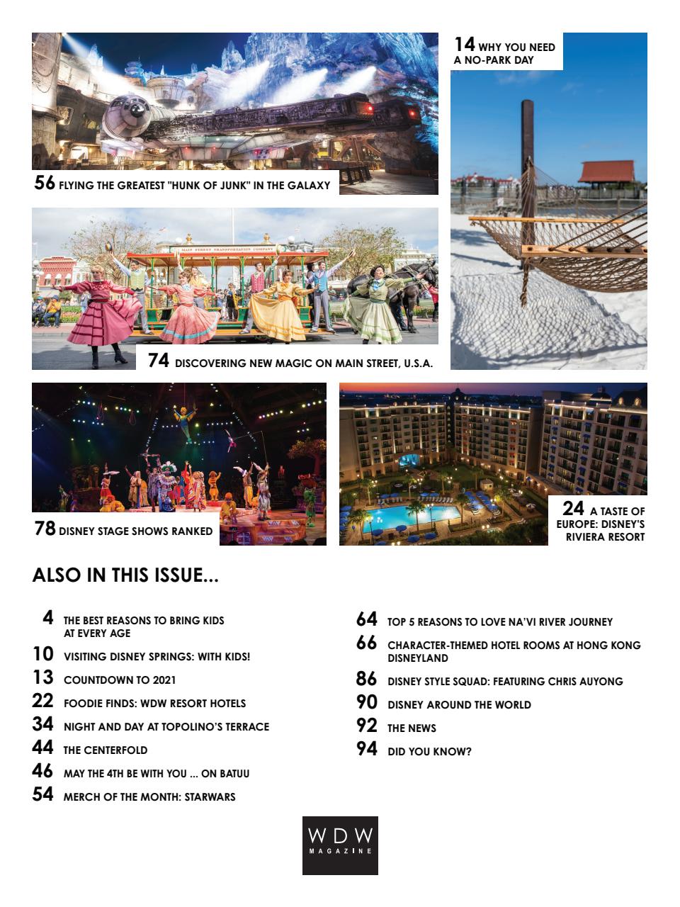 WDW Magazine Preview Pages