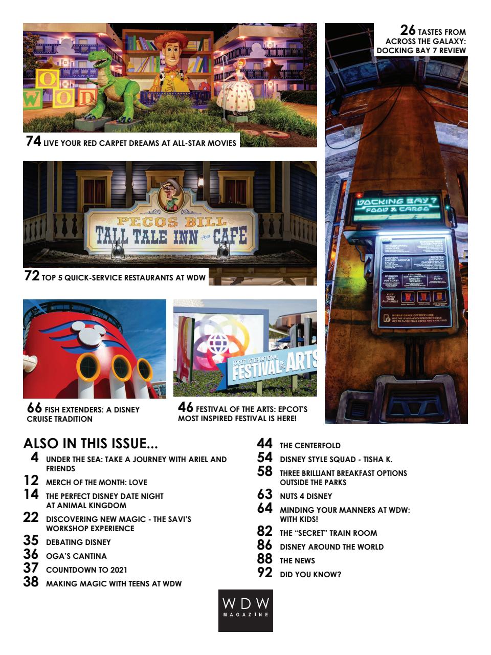 WDW Magazine Preview Pages