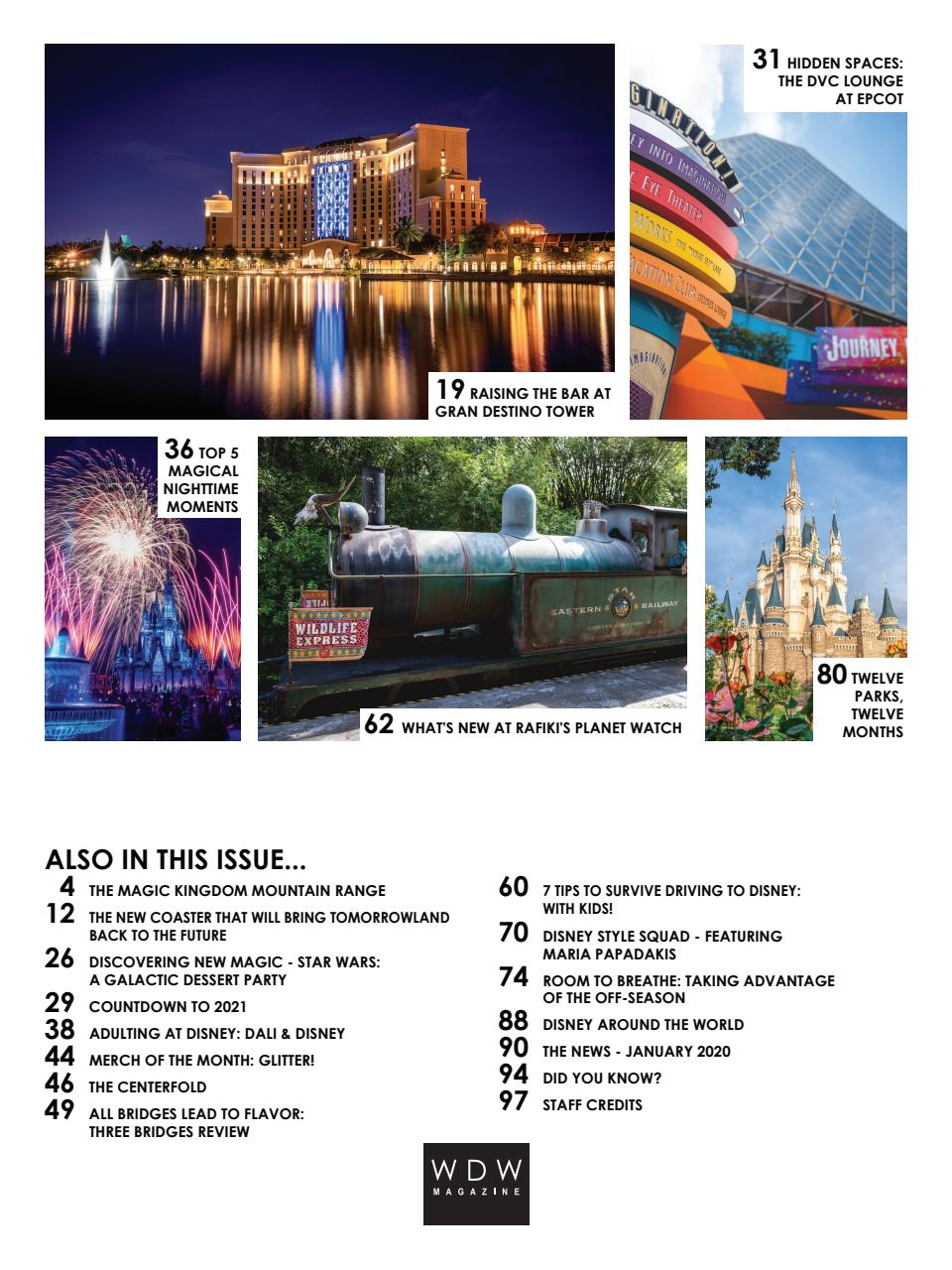 WDW Magazine Preview Pages