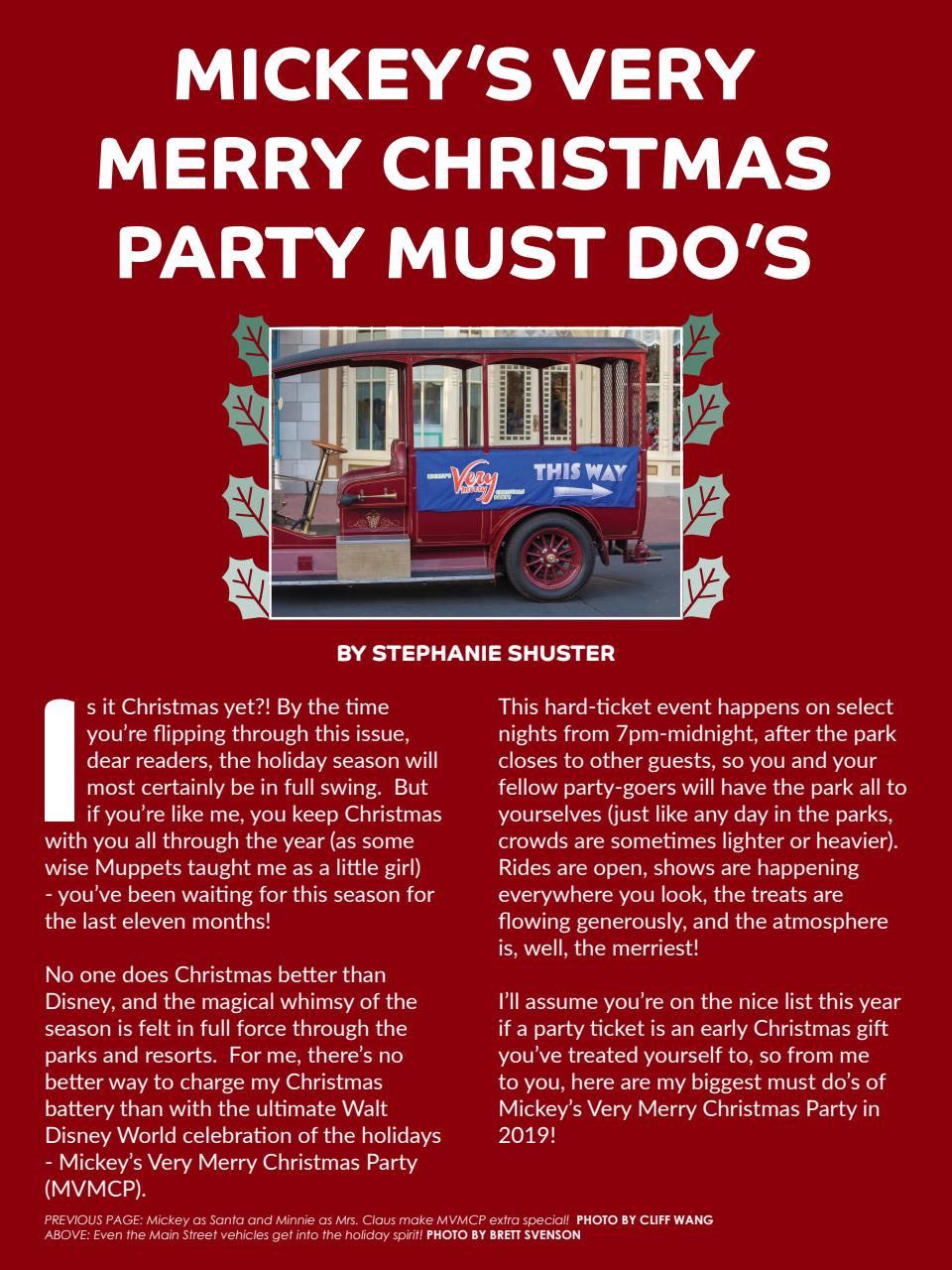 WDW Magazine Preview Pages