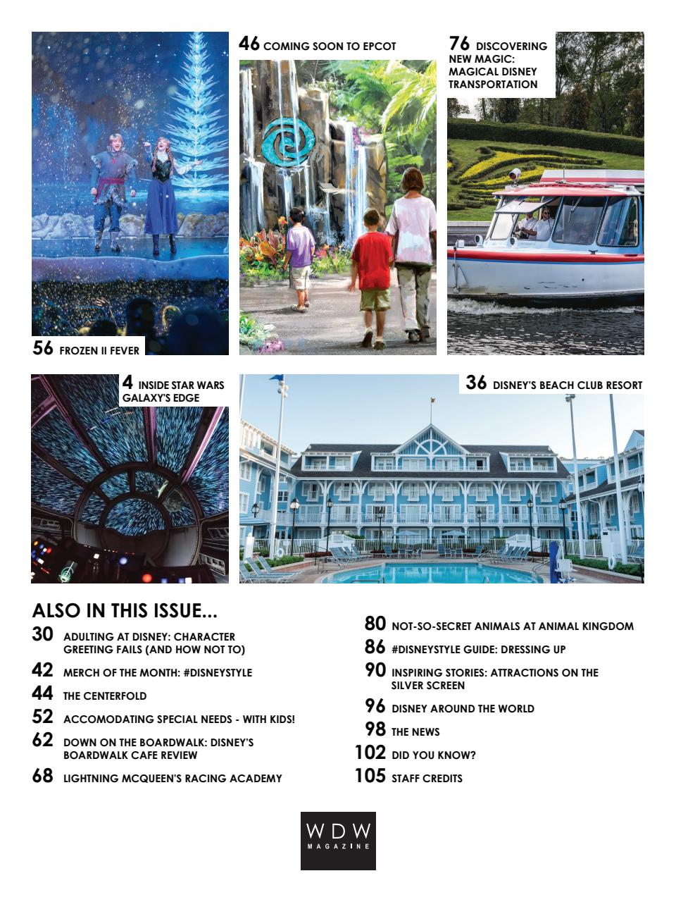WDW Magazine Preview Pages