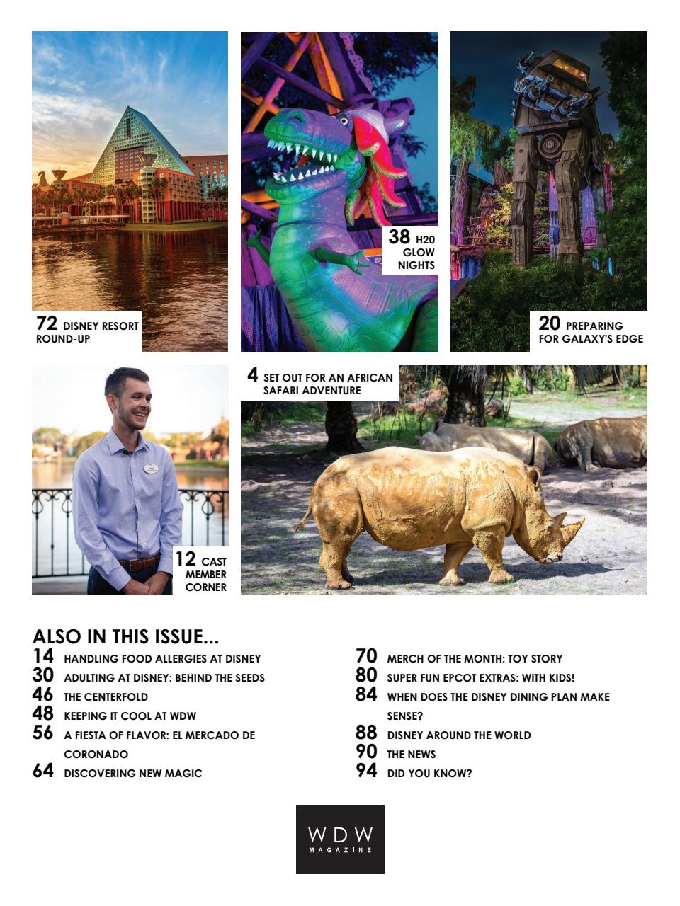 WDW Magazine Preview Pages