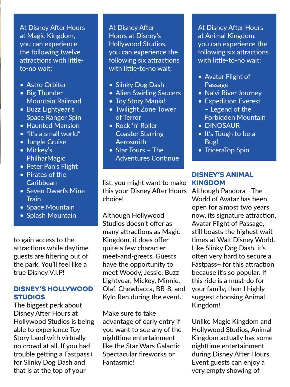 WDW Magazine Preview Pages