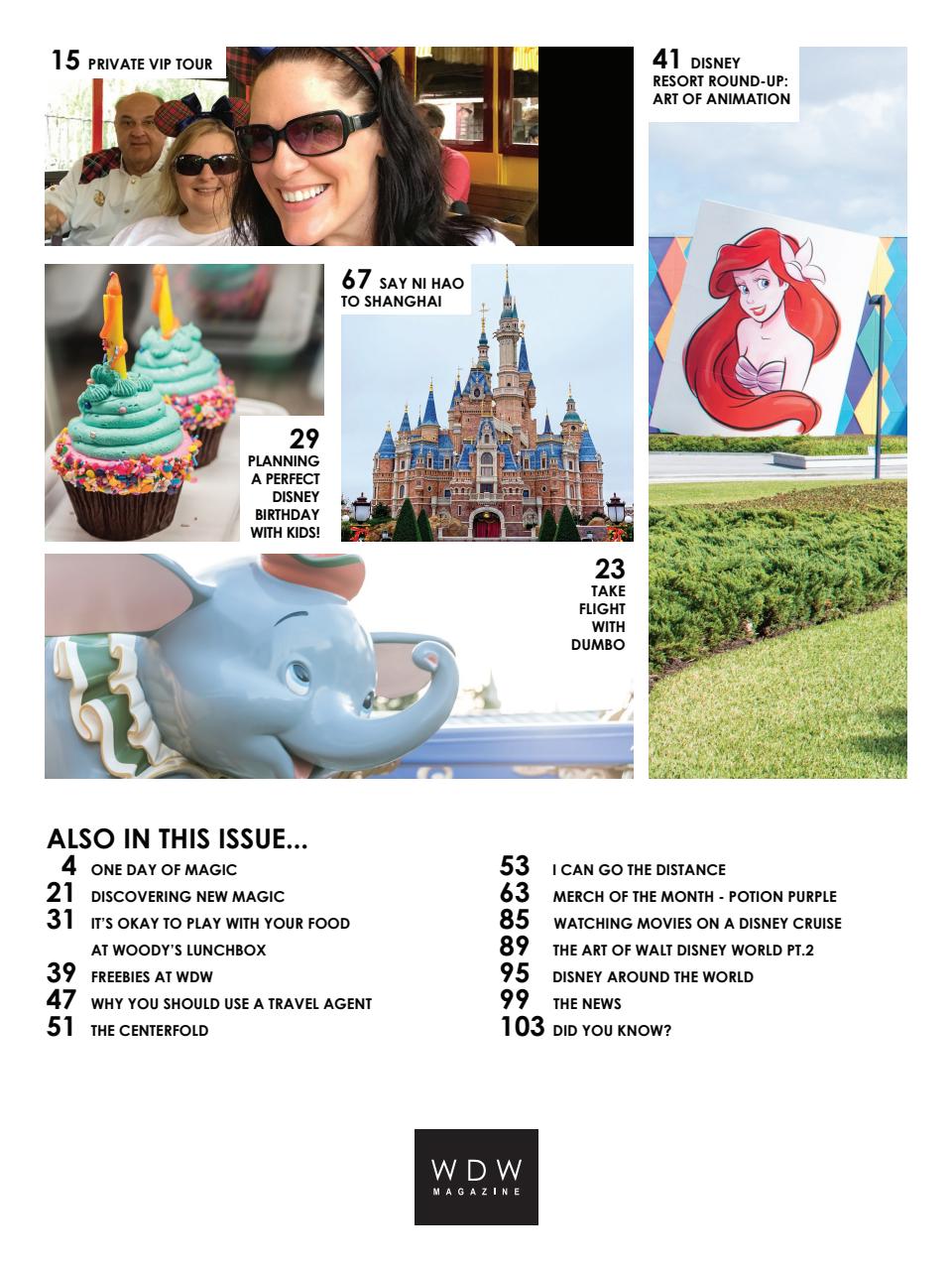 WDW Magazine Preview Pages