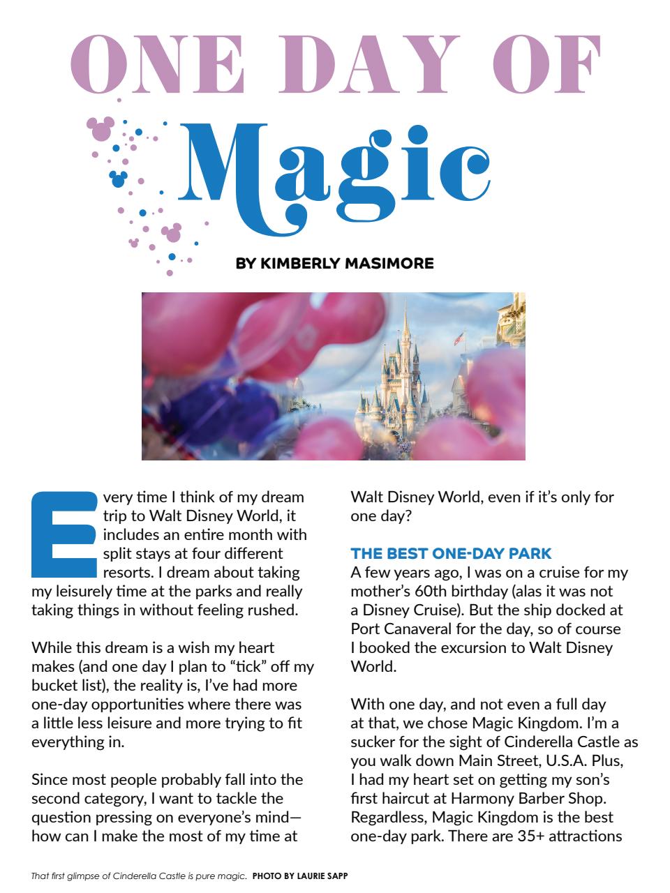 WDW Magazine Preview Pages