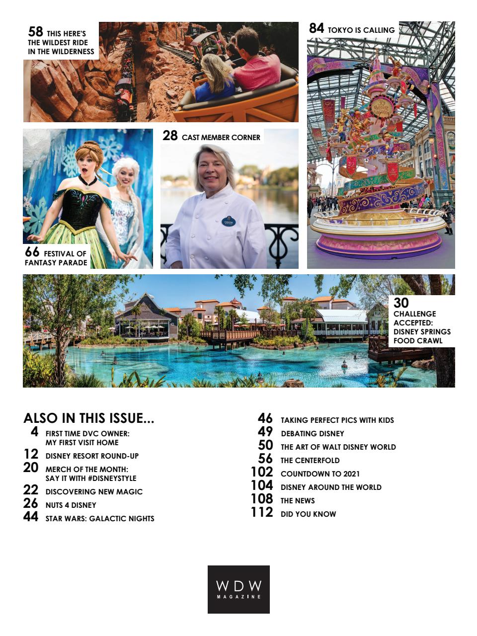 WDW Magazine Preview Pages