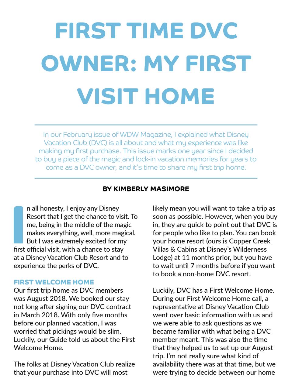 WDW Magazine Preview Pages