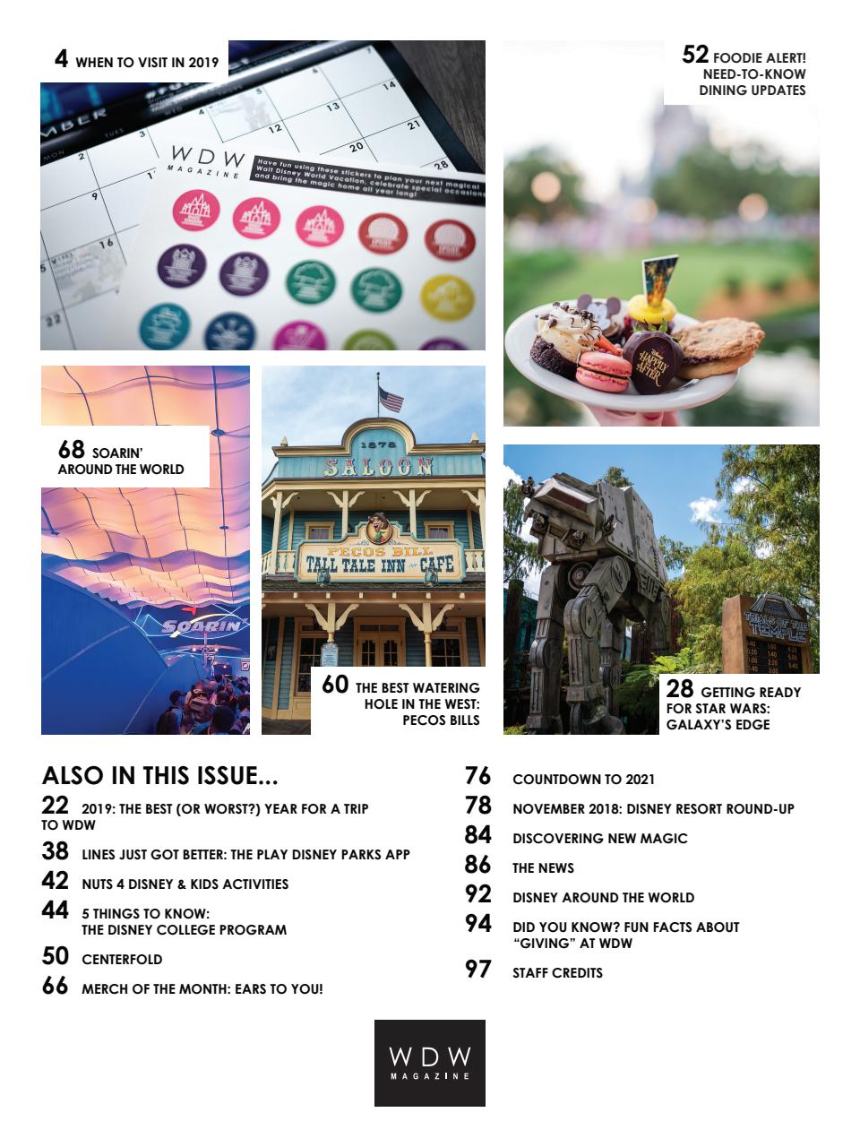 WDW Magazine Preview Pages