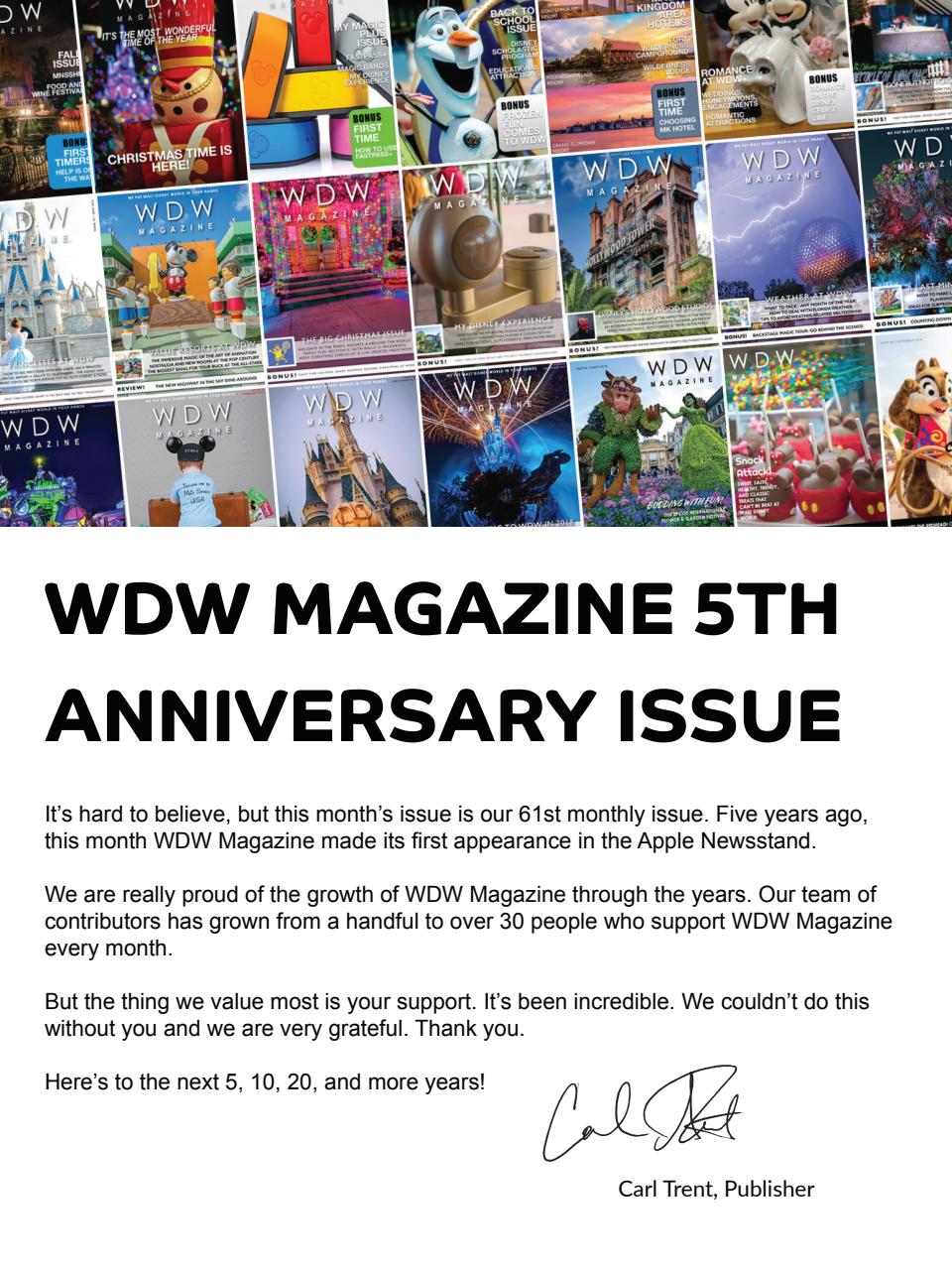 WDW Magazine Preview Pages