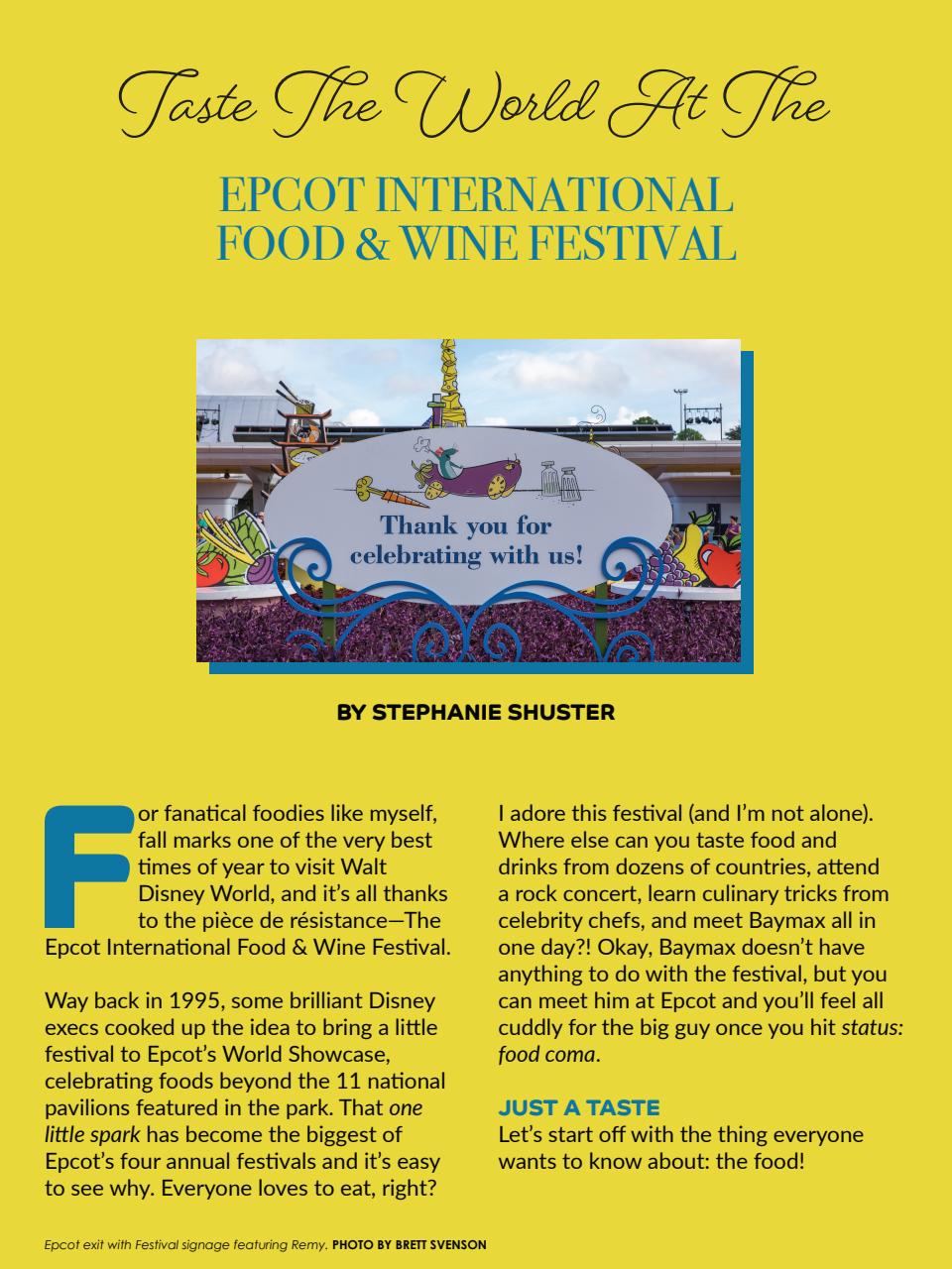 WDW Magazine Preview Pages