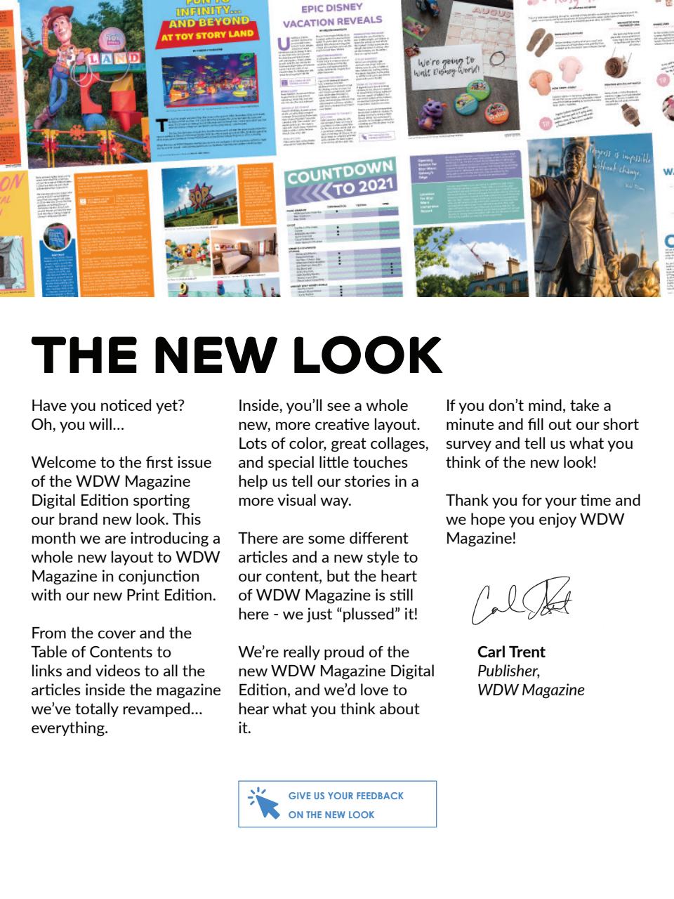 WDW Magazine Preview Pages
