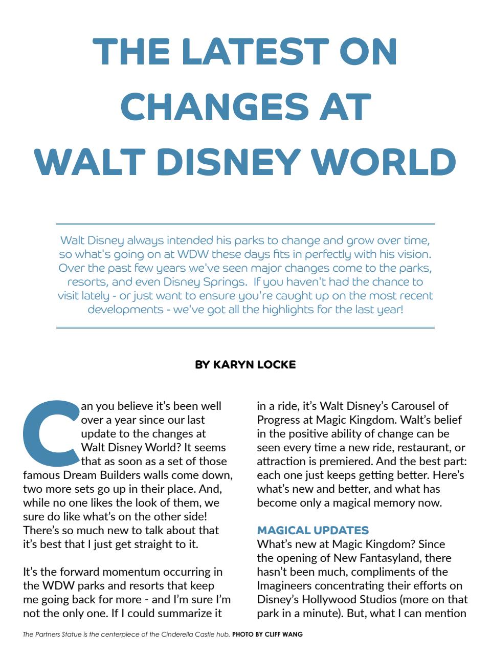 WDW Magazine Preview Pages