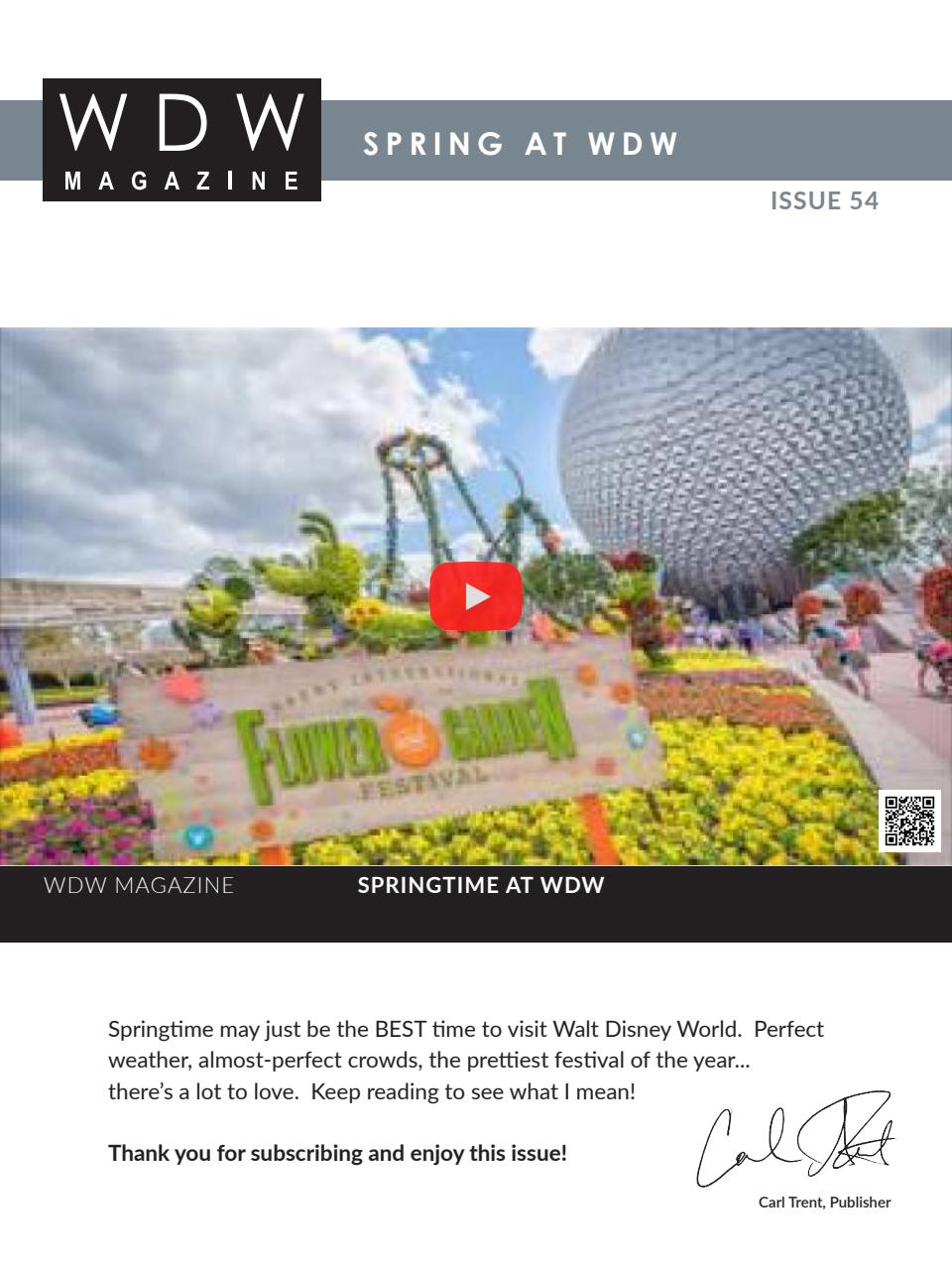 WDW Magazine Preview Pages