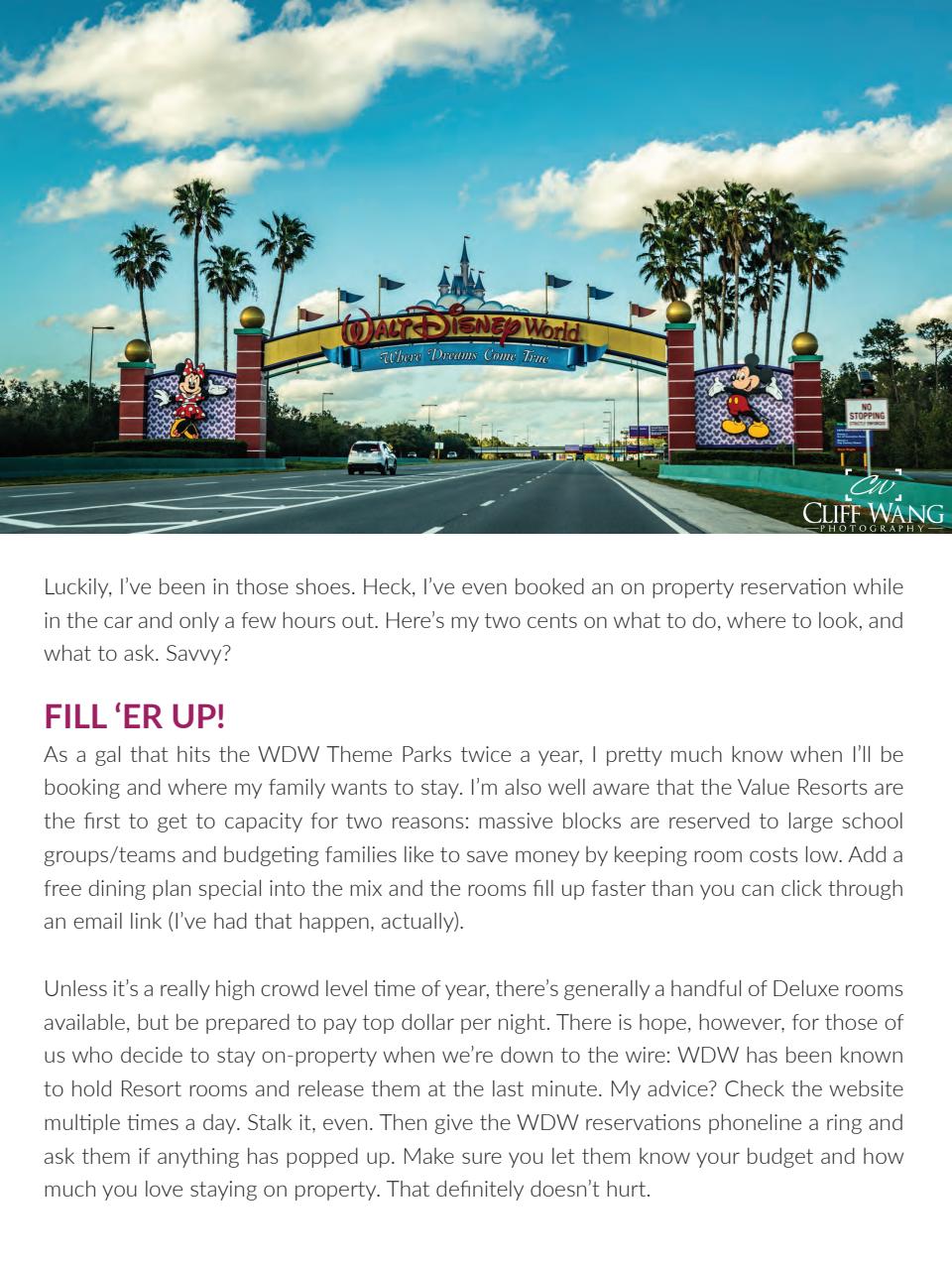 WDW Magazine Preview Pages