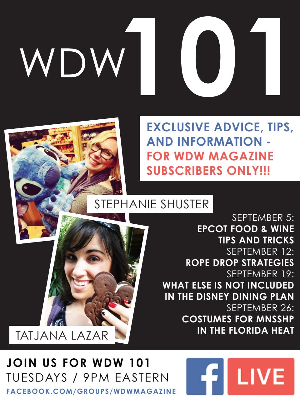 WDW Magazine Preview Pages