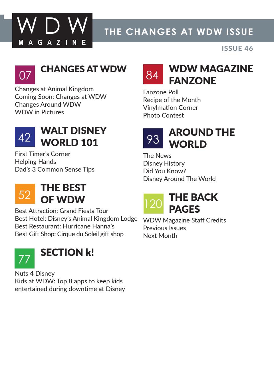 WDW Magazine Preview Pages