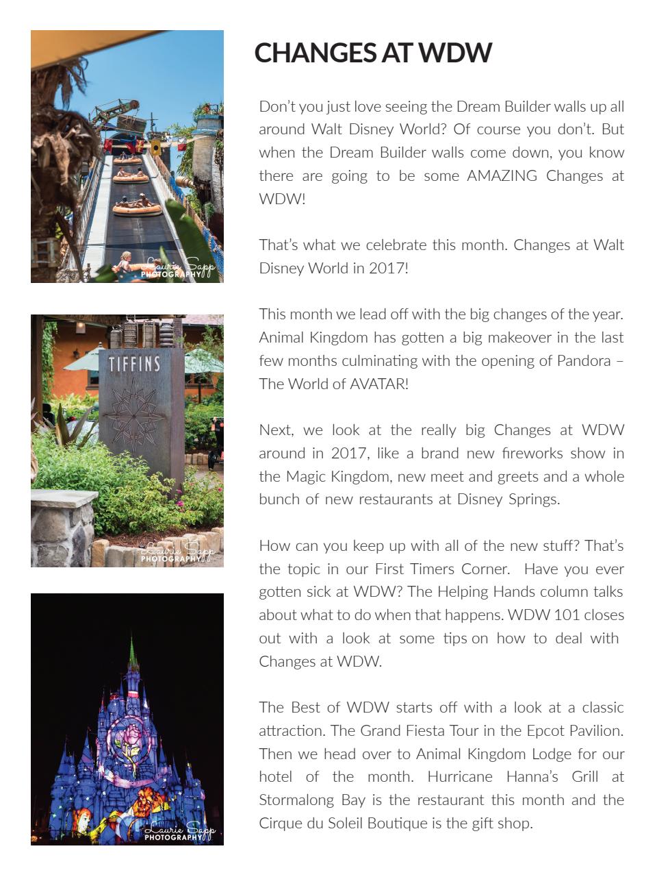 WDW Magazine Preview Pages