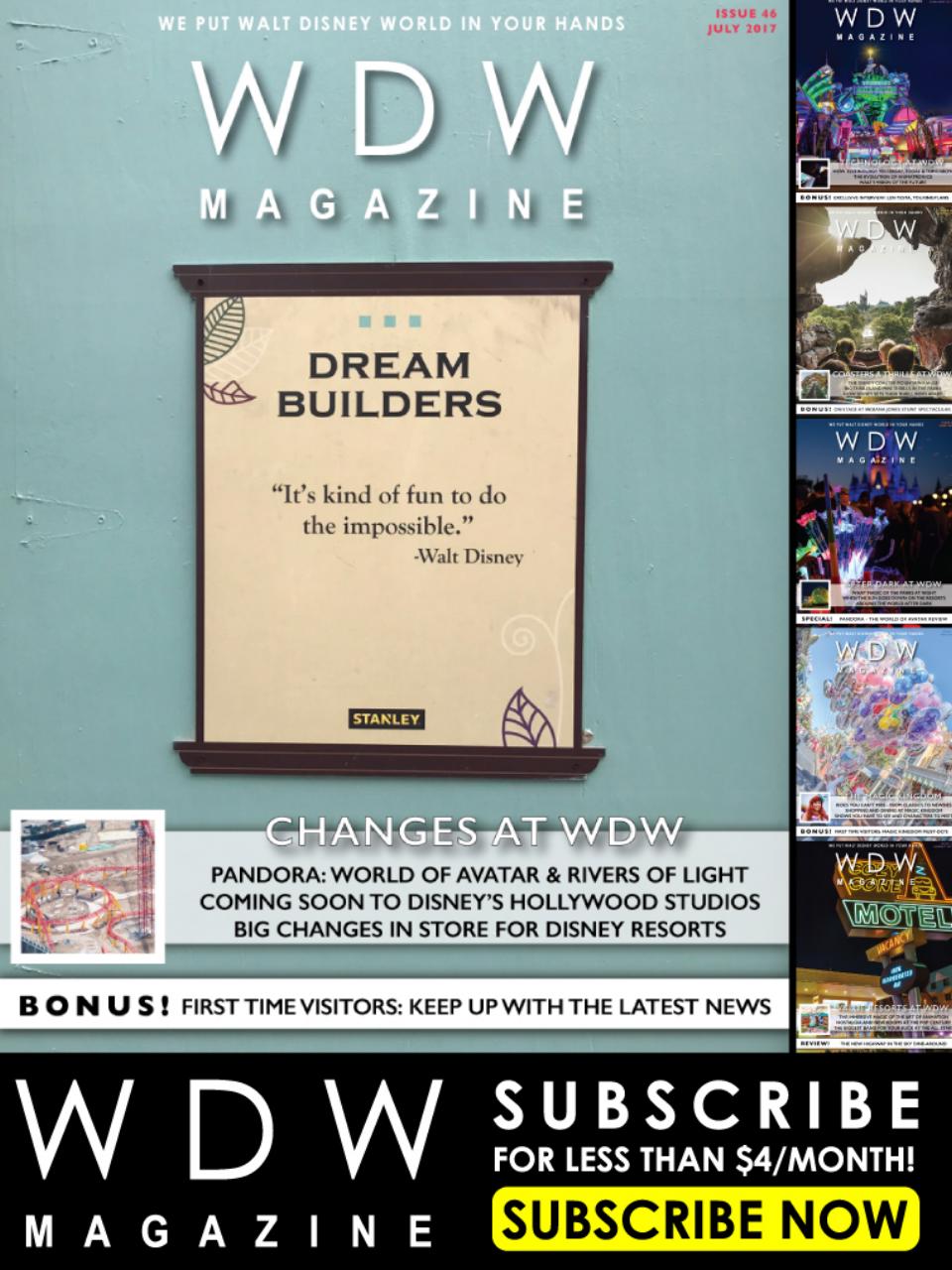 WDW Magazine Preview Pages