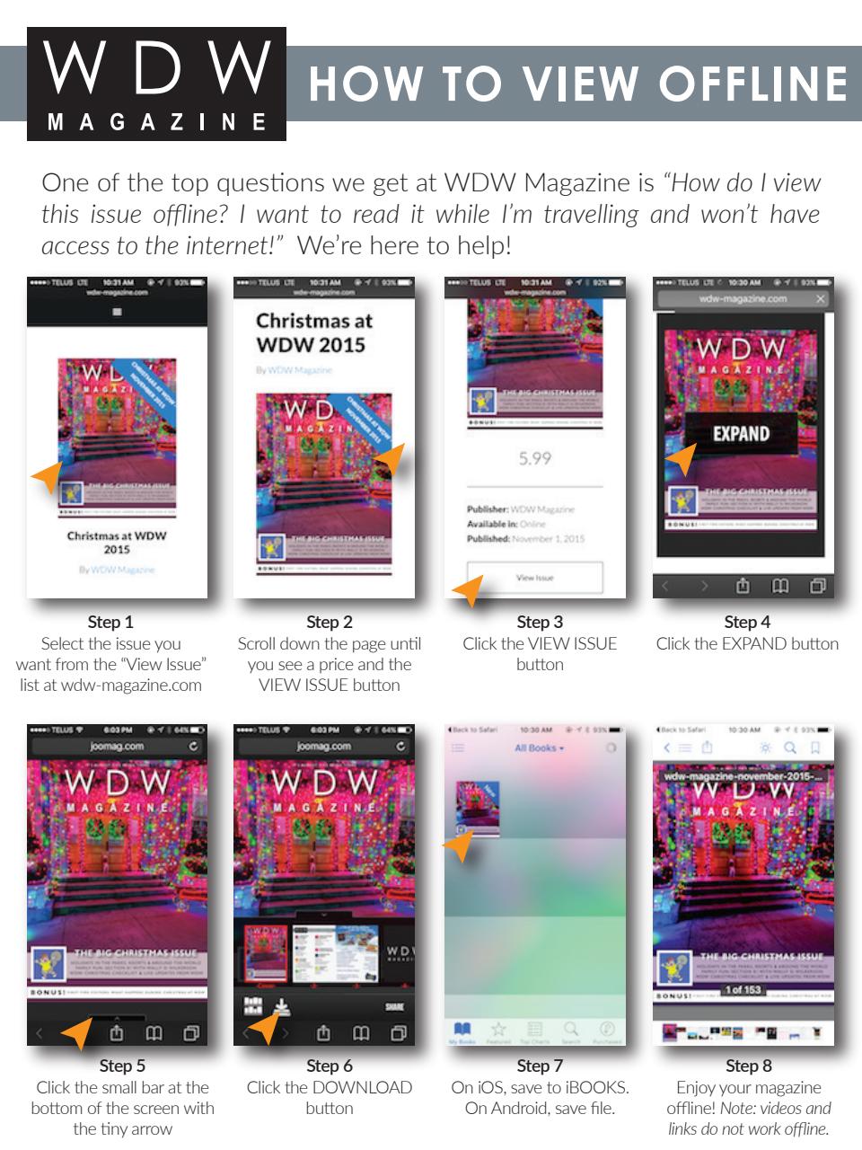 WDW Magazine Preview Pages