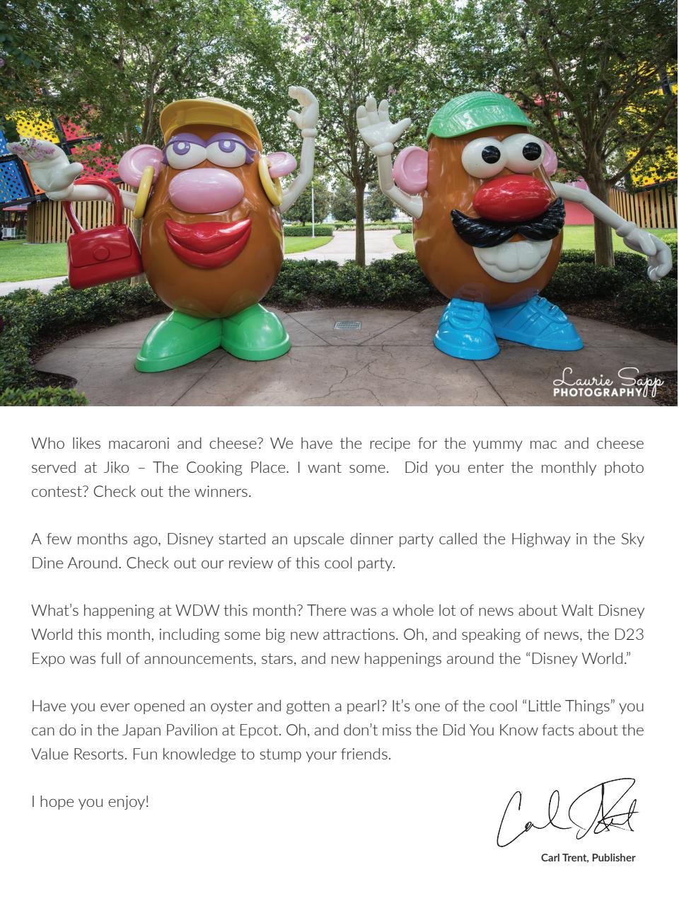 WDW Magazine Preview Pages