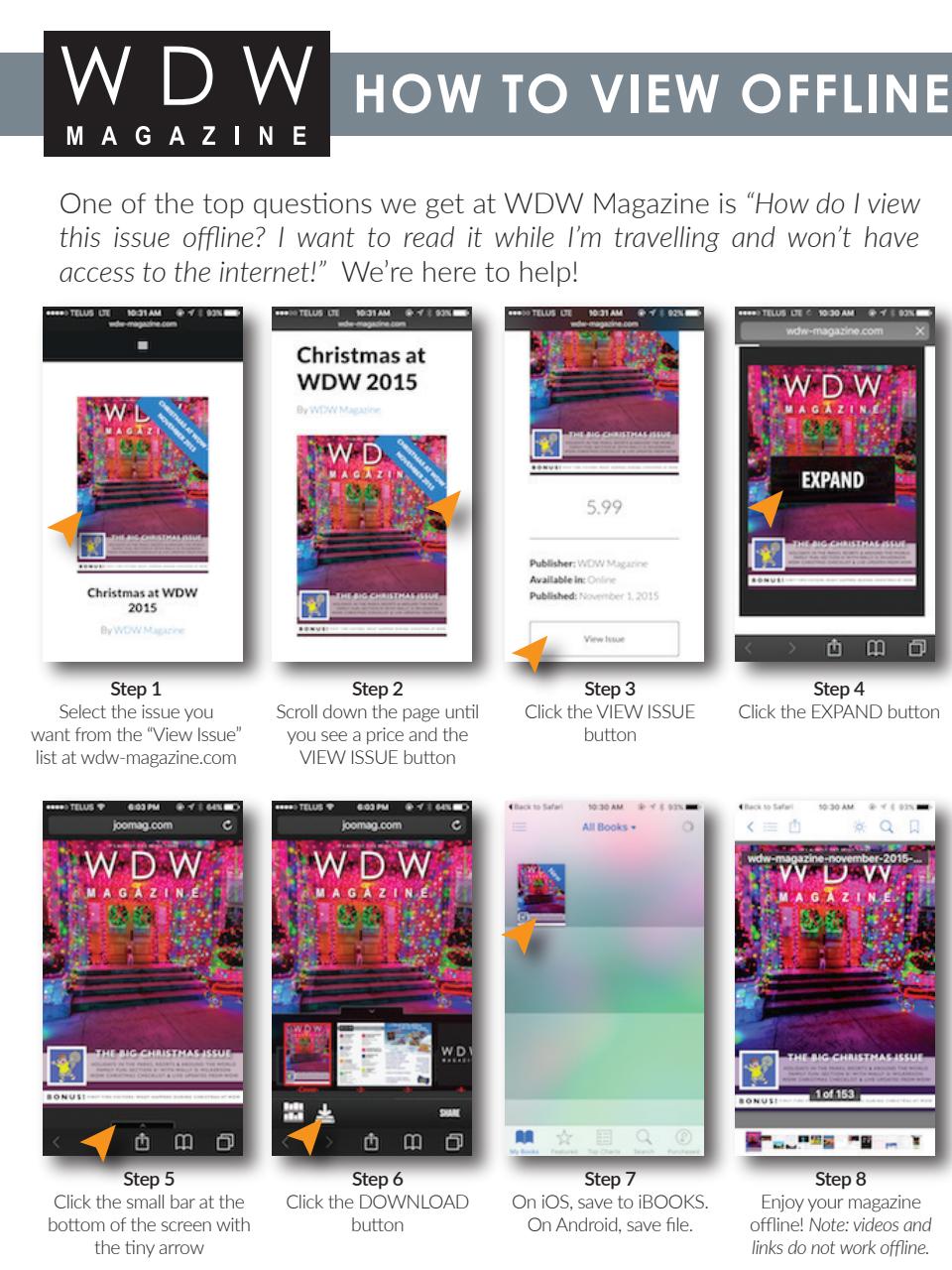 WDW Magazine Preview Pages