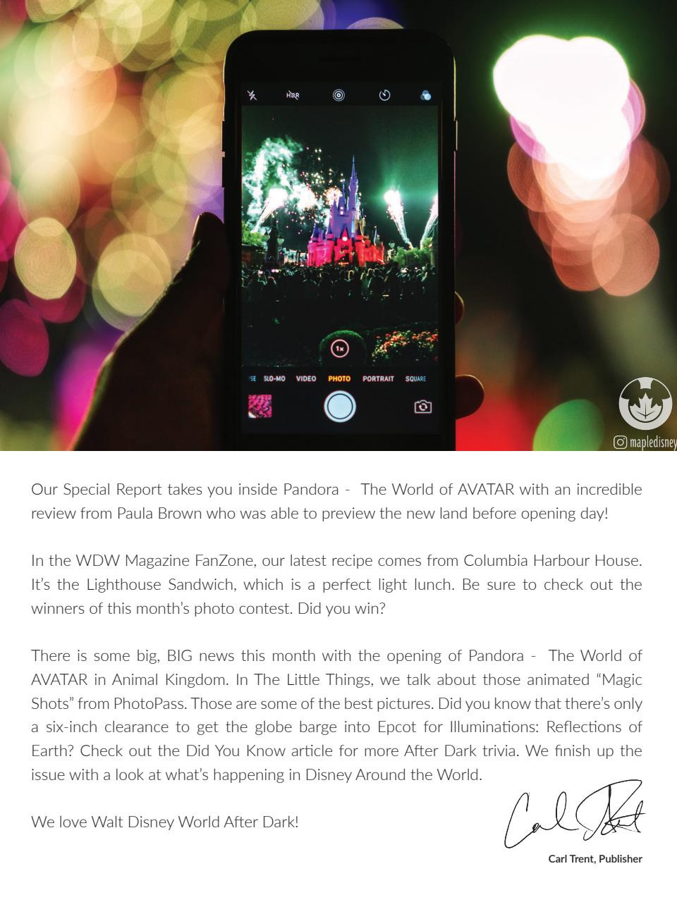 WDW Magazine Preview Pages