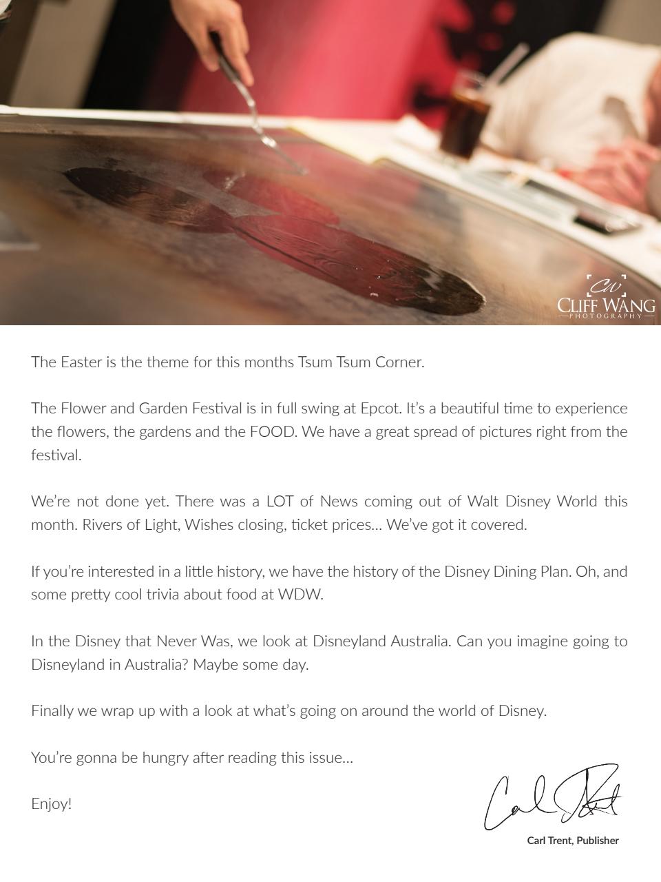 WDW Magazine Preview Pages